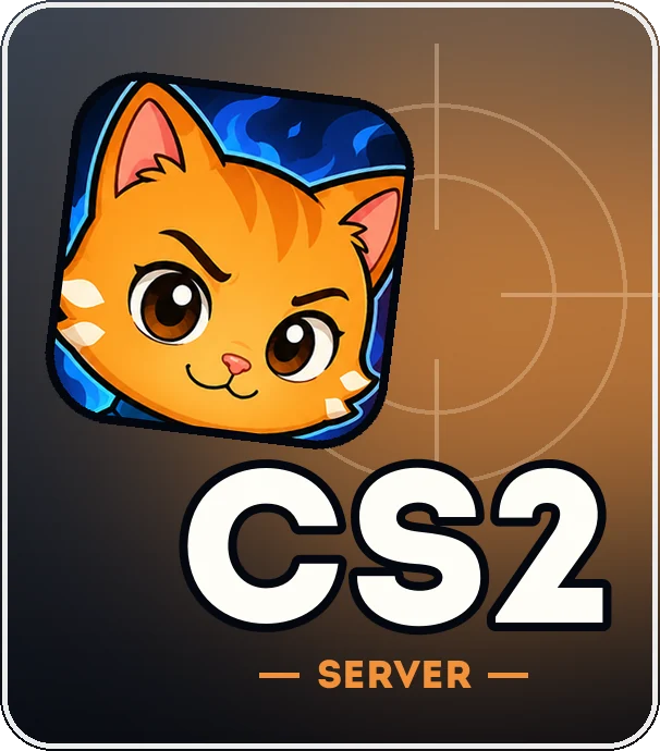 Арт сервера CS2 Party2Play с рыжим котом